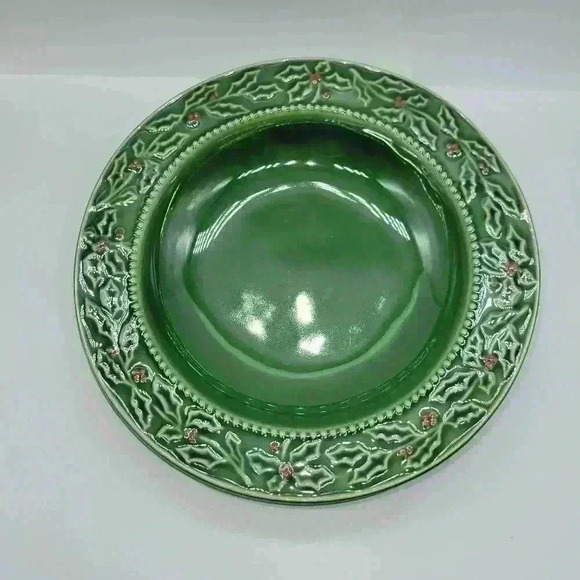 Set of 2 Christmas Berries by HAMPTON FORGE HOME Collectible Rim Soup Bowl - Picture 3 of 7